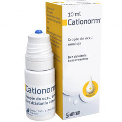 Cationorm, picături pentru ochi, emulsie, 10 ml