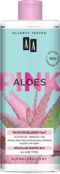 AA Aloe Pink, loțiune micelară 3în1, toate tipurile de piele, 400 ml