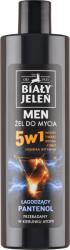 White Jeleń Men, gel de spălare 5 în 1, pantenol, 400 ml