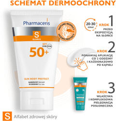 Pharmaceris S Sun Body Protect, Loțiune hidrolipidică protectoare pentru corp, SPF 50+, 150 ml