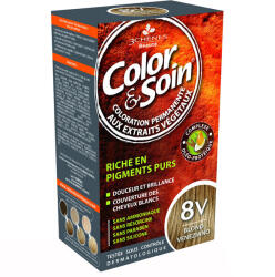 Color & Soin , vopsea de păr, 8V, blond venețian, 135 ml