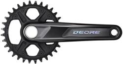 SHIMANO Deore FC-M6100 Hajtómű 175mm 32 fog 12 sebesség BOOST fekete két részes csapágy nélkül (EFCM61201EXA2)