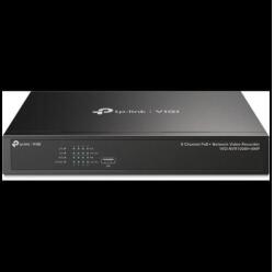 TP-Link NVR rögzítő - NVR1008H-8MP (8 csatorna, 8 PoE+ port; H265+, 8MP, HDMI, VGA, 2xUSB, 1x Sata(max10TB), audio) (VIGI NVR1008H-8MP) - wincity
