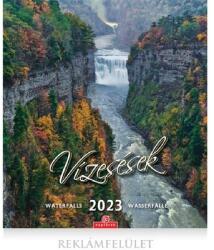 Belföldi CSG 2023-as Vízesések 30x34cm falinaptár (FN U01)