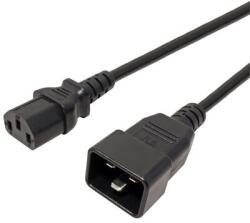 PremiumCord Tápkábel C13 - C20 2m, fekete (KPSB2)
