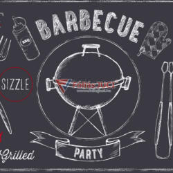 d-c-home Kerti party (Barbecue schiefer) Tányéralátét (29 cm x 44 cm ) (230-2530)