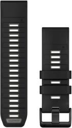 Garmin QuickFit 26 mm óraszíj - Fekete/ kavicsszürke betéttel, szilikon