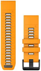 Garmin QuickFit 26mm Spark Orange/ Graphite betéttel szilikon óraszíj