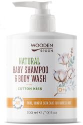 Wooden Spoon Cotton Kiss bio sampon si gel dus pentru copii bebelusi 300 ml