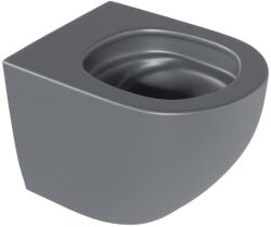 Excellent Luqa vas wc agăţat fără margine cu spălare turbionară mat CEAC. 6403.480. GRM (CEAC6403480GRM)