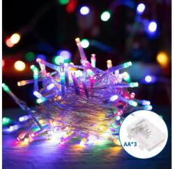 Aigostar B. V. Aigostar - LED Karácsonyi kültéri lánc 50xLED/8 funkció 3xAA 5, 3m IP44 többszínű B10303K1X (AI1340)