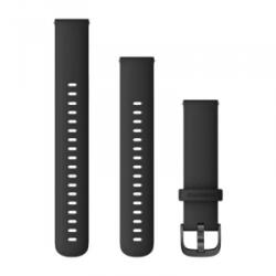 Garmin óraszíj Vivoactive 4S fekete szilikon (18 mm) (010-12932-01)
