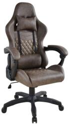 FD Scaun de birou ergonomic cu perne, maro (T-7104)