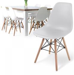 Miadomodo Set de 6 scaune de sufragerie cu scaun din plastic (ESST03ws06ER)
