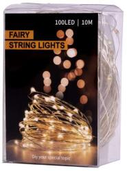 Inlea4Fun Dekoratív fénydrót 10m 100 LED Inlea4fun - hideg fehér (IA-KX5253_1)