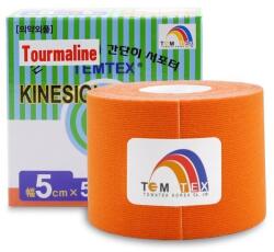 TEMTEX Kinesio Tape Tourmaline, Kineziologiai Szalag Narancssarga 5cm X 5m