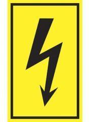  munkavédelmi matrica önt. 100x60 villámjel