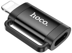 hoco. UA31B adapter (Type-C aljzat - lightning, adatátvitel és töltés, OTG) FEKETE UA31B_B (UA31B_B)