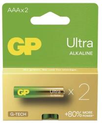 GP Batteries B02112 Ultra AAA (LR03) alkáli mikroceruza elem 2db/csomag (B02112)