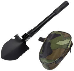 DRAGOWA Tactical Сгъваема тактическа лопата и чакан с ножница Dakota, черна (DRG110.Black)