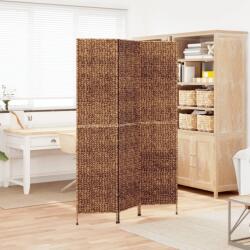 vidaXL barna 3 paneles vízijácint térelválasztó 122x180 cm (355192)