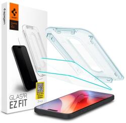 Spigen AGL07907 Apple iPhone 16 Pro Max Spigen GlastR EZ Fit edzett üveg képernyővédő fólia, felhelyezést segítő kerettel, 2 db-os csomag, átlátszó (AGL07907)