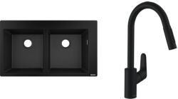 Hansgrohe Készlet gránit mosogató Hansgrohe S 51 43316170, konyhai csaptelep Hansgrohe Focus 31815670