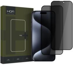HOFI FNS0336 Apple iPhone 16 Plus HOFI ANTI SPY GLASS PRO+ üveg képernyővédő fólia betekintésvédelemmel, 2 db-os csomag (FNS0336)