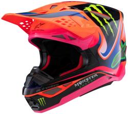 Alpinestars Supertech S-M10 HAIDEN DEEGAN kiadás 2025 motokrossz bukósisak fluo narancssárga-lila-rózsaszín-zöld