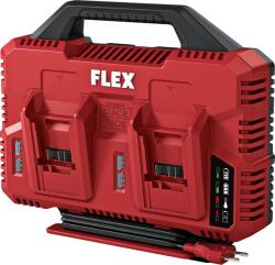 FLEX CA SP 2x 12/18 dupla gyorstöltő 12 V-os és 18 V-os Li-ion akkukhoz (533152)