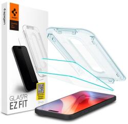 Spigen AGL07928 Apple Iphone 16 Pro Spigen GlastR EZ Fit edzett üveg képernyővédő fólia, felhelyezést segítő kerettel, 2 db-os csomag, átlátszó (AGL07928)