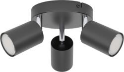 EGLO LED lámpatest , mennyezeti , spot , 3 x GU10 foglalat , fekete , króm , ECO RANGE , RECISO-E , 74008 (74008)