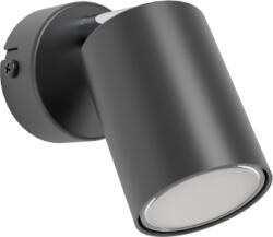 EGLO LED lámpatest , fali , spot , 1 x GU10 foglalat , fekete , króm , ECO RANGE , RECISO-E , 74006 (74006)