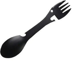 DRAGOWA Tactical Camping Cutlery 5in1 Erin, negru Tacam