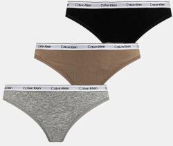 Calvin Klein Underwear tanga 3 db fekete, 000QD5209E - fekete XS - answear - 20 990 Ft