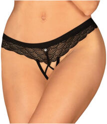 Obsessive Chemeris - nyitott tanga (fekete) (23113801141) - szexshop