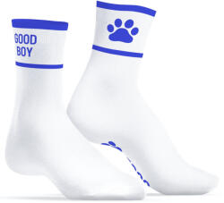 Kinky Puppy Socks Good Boy Socks - prémium fehér-kék zoknik