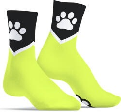 Kinky Puppy Socks Paw Kinky Puppy - élénk sárga fluo zokni kényeztetéshez