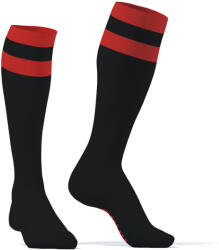 SneakXX Hard SneakXX - stílusos, prémium magas zoknik, fekete-piros