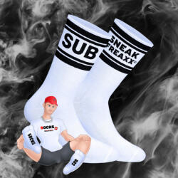 SneakFreaxx White Sub Socks - prémium zokni különleges stílusban - szexvital