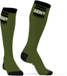 SneakXX Hanky Army SneakXX - divatos zöld magas zoknik