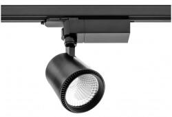 GTV XLD-3060XLN-NB1 COB X-LINE LED reflektor gyűjtősínhez, 30W, 2052lm, AC220-240V, 50/60Hz, sugárzási szög 60o, IP 20, semleges fehér, fekete (XLD-3060XLN-NB1)