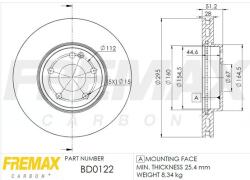 FREMAX Disc frana FREMAX BD-0122