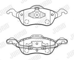 JURID set placute frana, frana disc JURID 571967J - centralcar