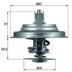 MAHLE termosztát, hűtőfolyadék MAHLE TX 25 87D (TX 25 87D)