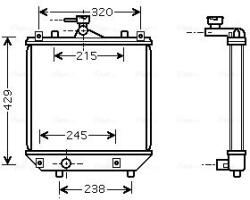 Ava Quality Cooling Radiator, racire motor AVA QUALITY COOLING SZA2064