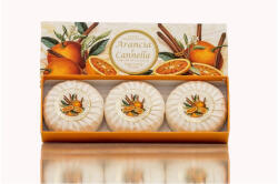 Saponificio Artigianale Fiorentino SA Fiorentino természetes gyógynövény szappan narancs és fahéj 3x100 g