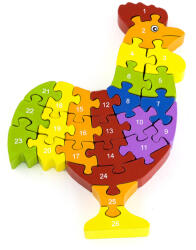 Viga Toys 3D puzzle kakas betűkkel