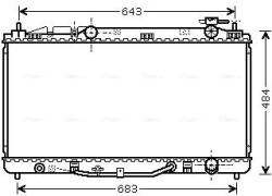 Ava Quality Cooling Radiator, racire motor AVA QUALITY COOLING TO2464