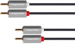 Krüger&Matz Kábel RCA 2x - RCA 2x, 1m Kruger&Matz Basic